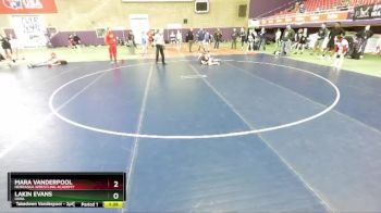 106 lbs Quarterfinal - Mara Vanderpool, Nebraska Wrestling Academy vs Lakin Evans, Iowa