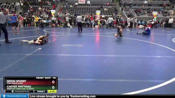 65 lbs Cons. Round 5 - Carter Matthias, Nebraska Wrestling Academy vs Simon Sperry, TEAM GRIND HOUSE