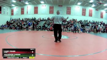 120 lbs Champ. Round 1 - Casey Fisher, Clyde vs Mackenzie Carder, Olentangy Orange