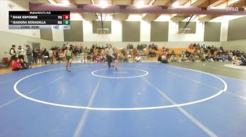 Girls 132 lbs Cons. Semi - Shae Esponde, Pleasant Valley Girls vs Isadora Bodadilla, Red Bluff Girls