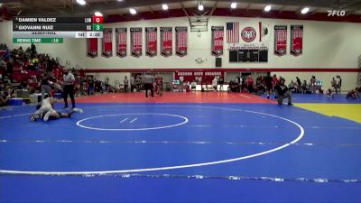 165 lbs Semifinal - Damien Valdez, Lemoore College vs Giovanni Ruiz, Bakersfield College