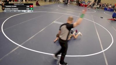 16U - 126 lbs Champ. Round 2 - Gabriel Ramirez, Kenyon- Wanamingo vs Kaden Clark, Forest Lake Wrestling Club