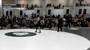 215 lbs Final - William Buffington, Taunton vs Matt Walsh, Duxbury