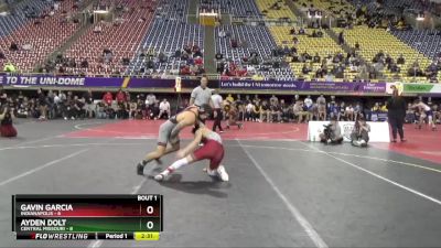 149 lbs Semis (4 Team) - Ayden Dolt, Central Missouri vs Gavin Garcia, Indianapolis