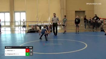 53 lbs Prelims - Jacob Wehner, Malvern Silver ES vs Samuel Edgeworth, Minion Black ES