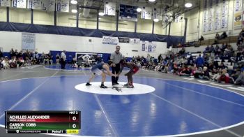 130 lbs 1st Place Match - ACHILLES ALEXANDER, Wasilla High School vs Carson Cobb, Soldotna