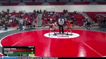 105 lbs Round 1 - Alyson Yanez, Davis Girls vs Mia Zuniga, Toppenish Girls