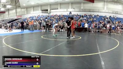 110 lbs Cons. Round 1 - Aviana Gonzalez, IL vs Caiden Baird, OH