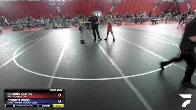 92 lbs Semifinal - Brooks Krauss, RT Elite Wrestling vs Corbyn Weiss, CrassTrained: Weigh In Club