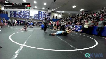130-140 lbs Rr Rnd 3 - Liam Jones, Labette County Wrestling vs Kenzie Hartfield 2, OKC Saints Wrestling