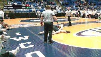 285 lbs Finals (8 Team) - Jose Torres, Mahomet (M.-Seymour) vs Cody Moss, Chatham (Glenwood)