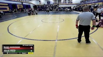 157 lbs 1st Place Match - Nolan Hertel, Wisconsin-La Crosse vs Blake Jagodzinske, Augsburg