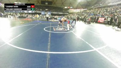 Boys 4A 165 lbs Cons. Round 2 - William Chudecke, Puyallup vs Cooper Yates, Juanita