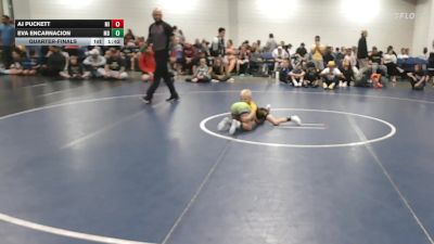 60 lbs Quarterfinal - Aj Puckett, MI vs Eva Encarnacion, MD