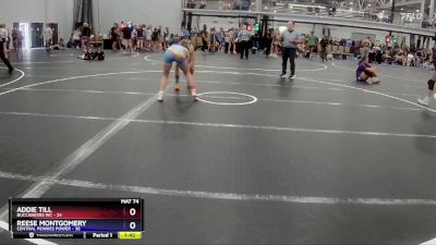 114 lbs Round 4 (8 Team) - Reese Montgomery, Central Pennies Power vs Addie Till, Buccaneers WC