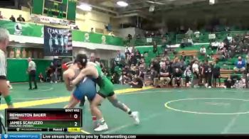 157 lbs Semifinal - James Scavuzzo, Highland (Medina) vs Remington Bauer, EDISON