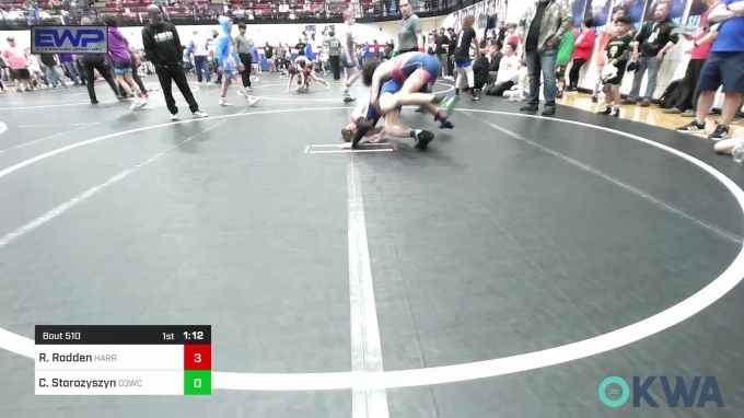 112-119 lbs Quarterfinal - Ryatt Rodden, Harrah Little League Wrestling ...