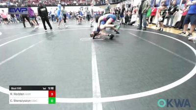 112-119 lbs Quarterfinal - Ryatt Rodden, Harrah Little League Wrestling vs Cole Storozyszyn, D3 Wrestling Cluib