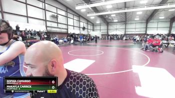 110 lbs Champ. Round 1 - Sophia Camargo, Grantsville vs Makayla Carrick, Salem Hills