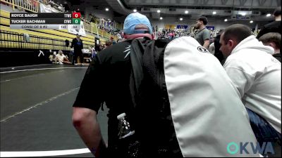 100 lbs Consi Of 8 #2 - Royce Baugh, Team Tulsa Wrestling Club vs Tucker Bachman, CYWC