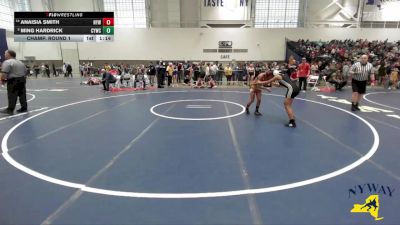 114 lbs Champ. Round 1 - Ming Hardrick, Canandaigua Youth Wrestling Club vs Anaisia Smith, Niskayuna Youth Wrestling