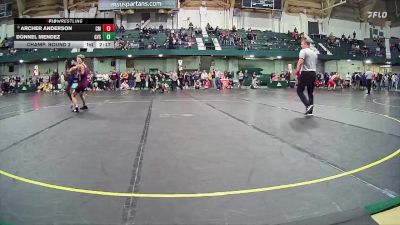 125 lbs Champ. Round 2 - Archer Anderson, Central Michigan vs Donnel Mendez, GVSU