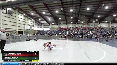 70 lbs Cons. Round 3 - Samuel Minich, Southern Utah Elite vs Tate Warburton, JWC