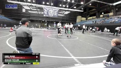 43 lbs Semifinal - Roman Taylor, Southwest Timberwolves Kids Wr vs Abel Rank, Mulvane Jr. Wrestling Club