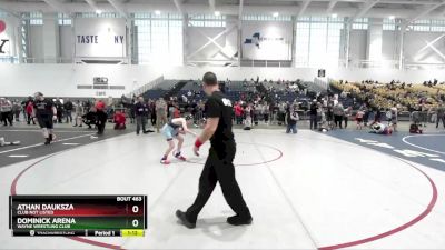 106 lbs Cons. Round 5 - Athan Dauksza, Club Not Listed vs Dominick Arena, Wayne Wrestling Club