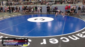 100 lbs Round 3 - Taylor Cooley, Arctic Warriors Wrestling Club vs Grace Loutzenhiser, Pioneer Grappling Academy