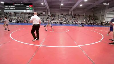52 lbs Round Of 16 - Kaid McMath, Team Barracuda Elem vs Lincoln Rich, Team Michigan