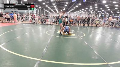 126 lbs Rr Rnd 2 - Lydia Alley, Valebound Wrestling Club - HSG vs Luca Marshall, MetroWest United Pink - HSG