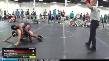 160 lbs Round 1 (8 Team) - EJ Broadie, Iron Horse White vs Ethan Farrell, Junior Terps