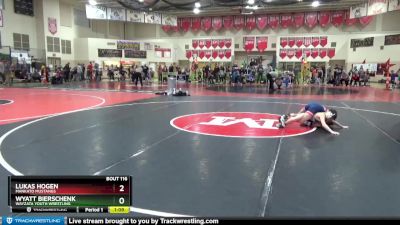 75 lbs 5th Place Match - Wyatt Bierschenk, Wayzata Youth Wrestling vs Lukas Hogen, Mankato Mustangs