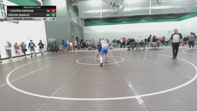 165 lbs Champ. Round 1 - Cooper Kirkham, Victory vs Trevor Sundlie, Ozark High School