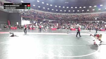 105 lbs Champ. Round 2 - Giana Grabot, B.A.M Training Center vs Maya Schumacher, Brillion Wrestling Club