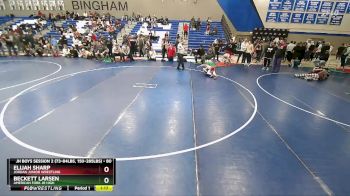 80 lbs 3rd Place Match - Beckett Larsen, American Fork Jr High vs Elijah Sharp, Jordan Junior Wrestling