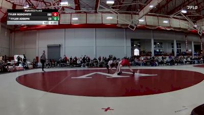 174 lbs Quarterfinal - Tyler Joseph, Chicago vs Tyler Bodovetz, Ohio Wesleyan