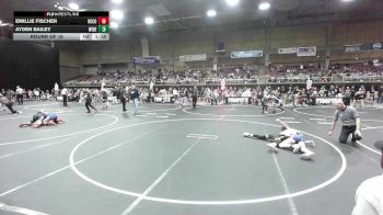 98 lbs Round Of 16 - Emillie Fischer, Neco Ninjas vs Ayden Bailey, Widefield WC
