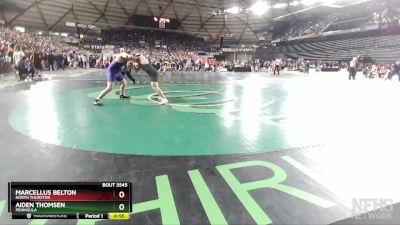 3A 220 lbs Cons. Round 2 - Aiden Thomsen, Peninsula vs Marcellus Belton, North Thurston