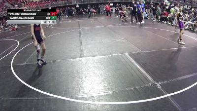 90 lbs Cons. Round 2 - James Baughman, Trojan Wrestling Club vs Parker Jorgensen, Battle Creek
