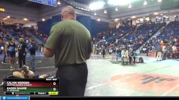 120 lbs Cons. Round 7 - Calvin Werden, Western Reserve Academy vs Kaden Naame, St Augustine