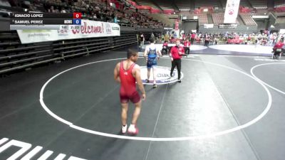 74 lbs Quarters - Ignacio Lopez vs Samuel Perez, Manteca Cobras Wrestling Club