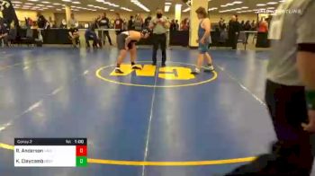 212 lbs Consolation - Robert Anderson, Hazleton vs Kylar Claycomb, Bedford