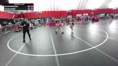 125 lbs Quarters - Olyve Wiezorek, Lady Bulldog WC vs Callie Chism, Illinois