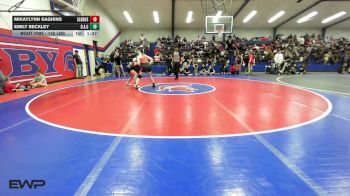 145 lbs Semifinal - Mikaylynn Gaghins, Sallisaw Lady Black Diamonds vs Emily Beckley, Broken Arrow Girls