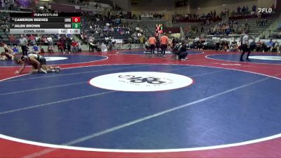 5A 150 lbs Cons. Semi - Cameron Reeves, Lake Hamilton vs Jalen Brown, Van Buren