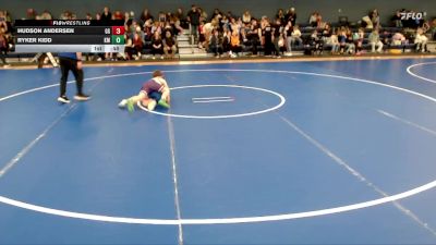 74-82 lbs Round 2 - Hudson Andersen, GI Grapplers vs Ryker Kidd, Kearney Matcats