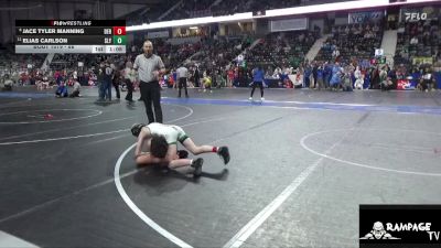 88 lbs Cons. Round 2 - Elias Carlson, Slyfox vs Jace Tyler Manning, Derby