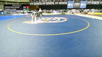 Girls 3A 130 lbs Cons. Round 1 - Isabella Lauer, Auburn Mountainview (Girls) vs Nicole Valle Zapien, Hermiston (Girls)